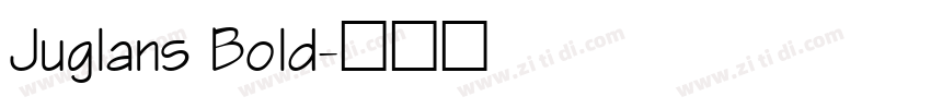 Juglans Bold字体转换